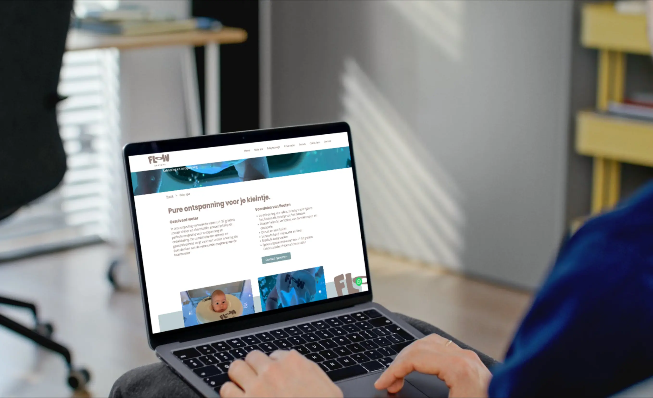Basis pakket in actie: BabySpaFlow live!